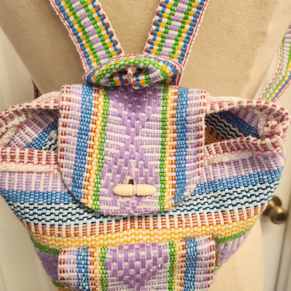 Multicolor Pinzon Woven Backpack - image 3
